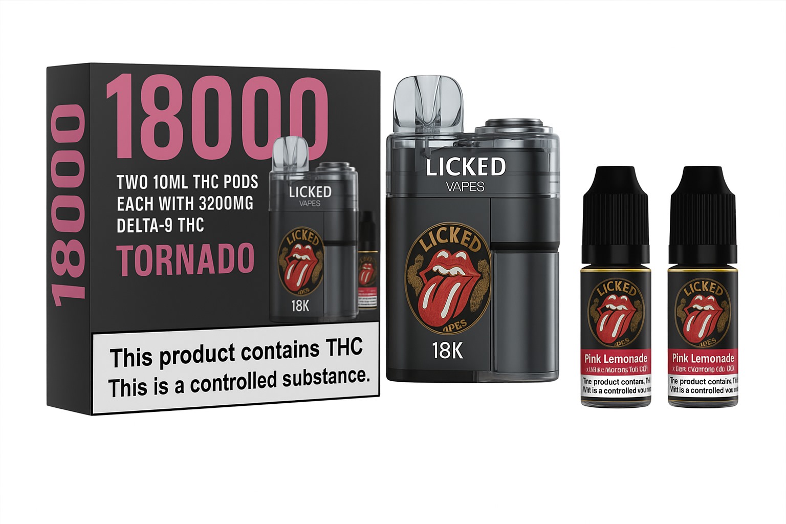 vape tornado 18000 3-Pack Puff 18K Supremevap Tornado: Value bundle, refillable, 2% nicotine,  up to 18,000 puffs